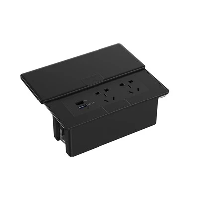 Sliding Lid Desk Power Grommet